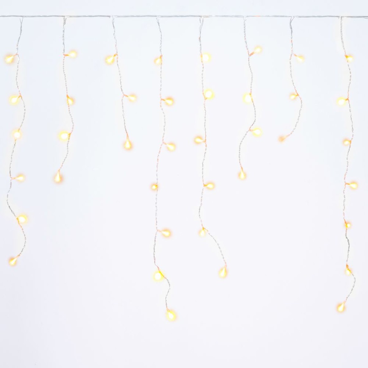 150 LED Σταλακτίτης με Διάφανο Καλώδιο Ζεστό Φως Επεκτεινόμενο Σταθερό 60x300cm Εσωτερ. & Εξωτ. Χώρου Iliadis 78641