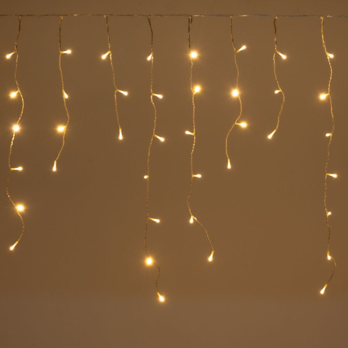 150 LED Σταλακτίτης με Διάφανο Καλώδιο Ζεστό Φως Επεκτεινόμενο Σταθερό 60x300cm Εσωτερ. & Εξωτ. Χώρου Iliadis 78641