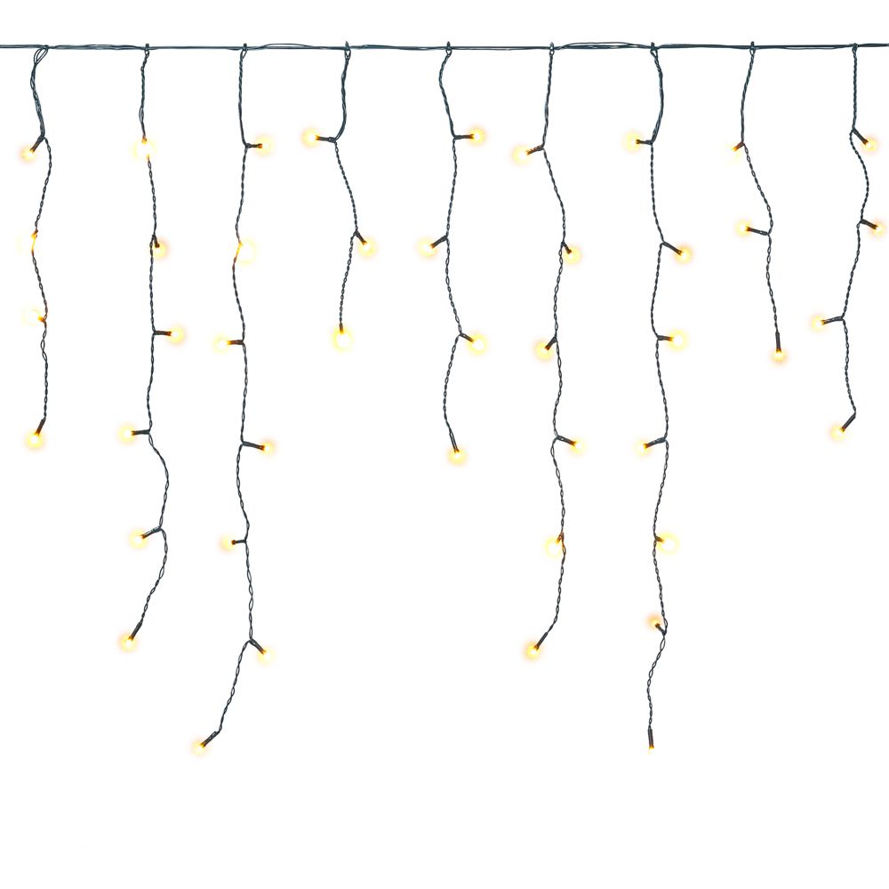 150 LED Σταλακτίτης με Πράσινο Καλώδιο Ζεστό Φως Επεκτεινόμενο Σταθερό 60x300cm Εσωτερ. & Εξωτ. Χώρου Iliadis 78642