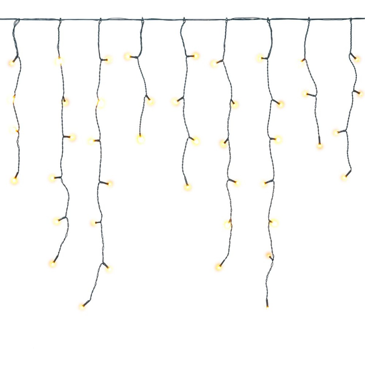 150 LED Σταλακτίτης με Πράσινο Καλώδιο Ζεστό Φως Επεκτεινόμενο Σταθερό 60x300cm Εσωτερ. & Εξωτ. Χώρου Iliadis 78642