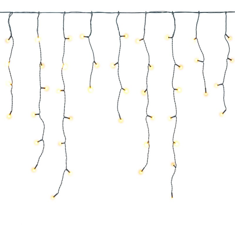 150 LED Σταλακτίτης με Πράσινο Καλώδιο Ζεστό Φως Επεκτεινόμενο Σταθερό 60x300cm Εσωτερ. & Εξωτ. Χώρου Iliadis 78642