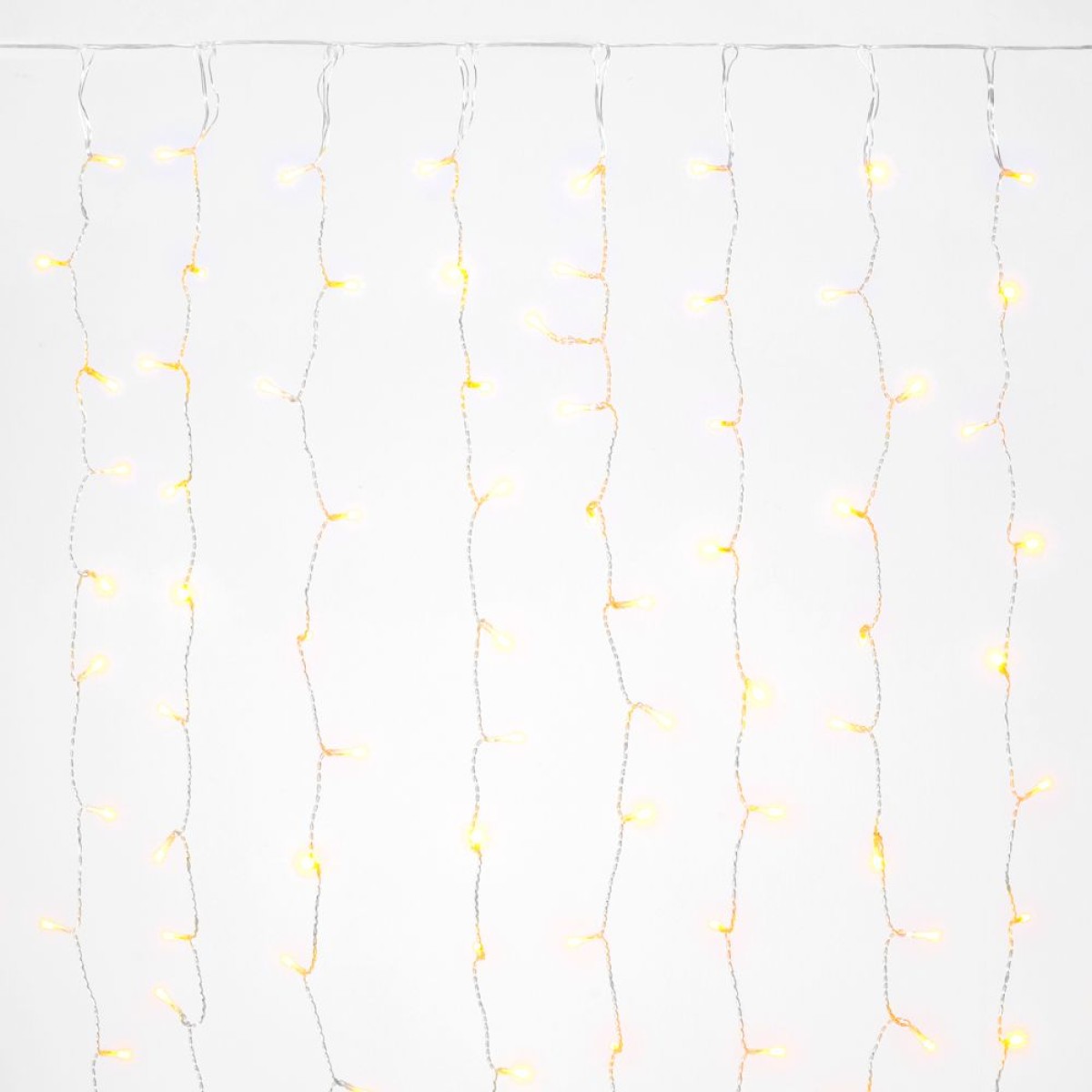 440 LED Κουρτίνα με Διάφανο Καλώδιο Ζεστό Φως Επεκτεινόμενη Σταθερή 2x2,2m Εσωτερ. & Εξωτ. Χώρου Iliadis 78646