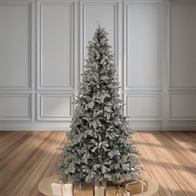 Χριστουγεννιάτικο Δένδρο FLOCKED WINTER FANTASY 270εκ. Χιονισμένο Slim με Μεταλλική Βάση Iliadis 78096