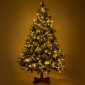 Χριστουγεννιάτικο Δέντρο PRE-LIT SNOWY MONTCLAIR SPRUCE 210εκ με 500 LED Θερμά Λευκά & Πολύχρωμα Λαμπάκια 90526
