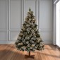 Χριστουγεννιάτικο Δέντρο PRE-LIT SNOWY MONTCLAIR SPRUCE 210εκ με 500 LED Θερμά Λευκά & Πολύχρωμα Λαμπάκια 90526