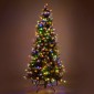 Χριστουγεννιάτικο Δέντρο PRE-LIT NOBLE FIR 240εκ με 500 LED Θερμά Λευκά & Πολύχρωμα Λαμπάκια 90529