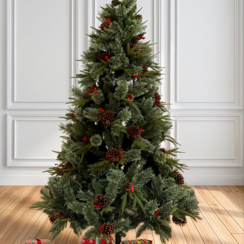 Χριστουγεννιάτικο Δένδρο CALIFORNIA SPRUCE 210εκ Πράσινο με Μεταλλική Βάση liadis 90533