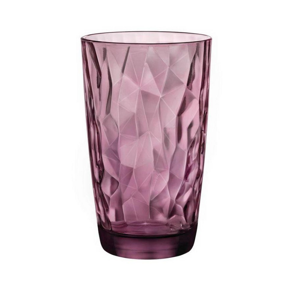 Ποτήρια Σωλήνα 470ml (σετ 6 τμχ) Bormioli Rocco Diamond Purple BR00125501