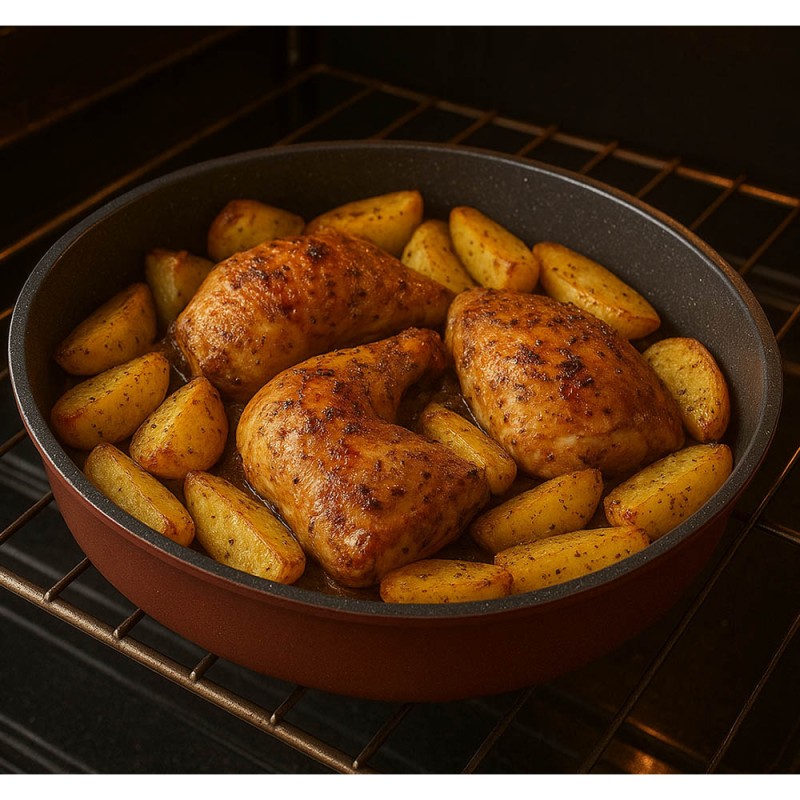 Max Home Premium Αντικολλητικό Ταψί Αλουμινίου 30cm – Στρογγυλό με Επίστρωση Πέτρας για Ομοιόμορφο Ψήσιμο Max Home Premium Αντικολλητικό Ταψί Αλουμινίου 30cm – Στρογγυλό με Επίστρωση Πέτρας για Ομοιόμορφο Ψήσιμο