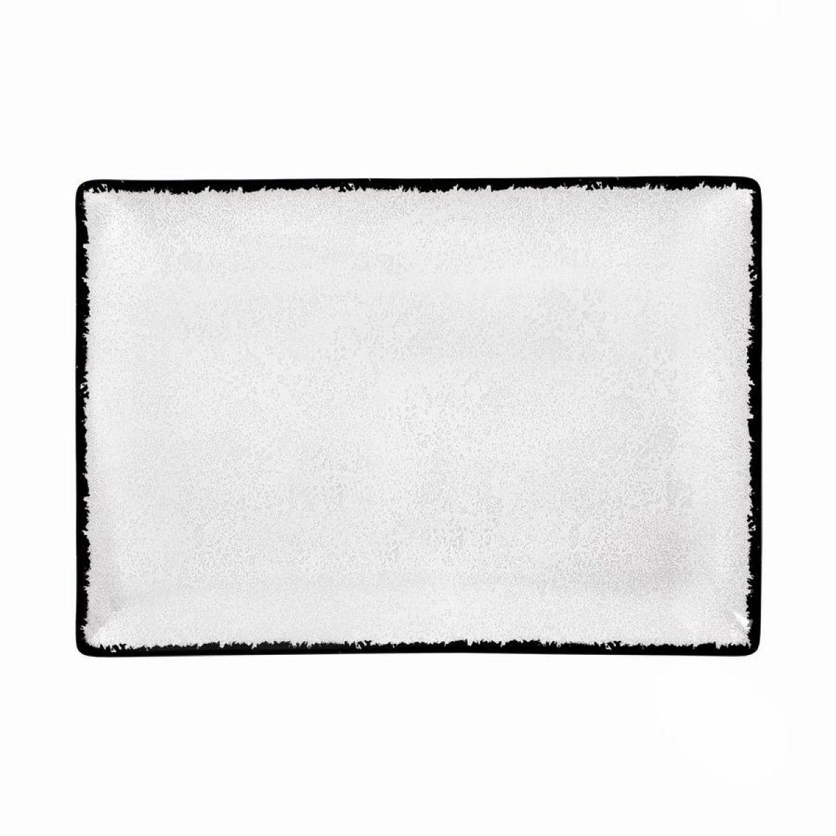 Πιατέλα Σερβιρίσματος Ορθογώνια 31x21cm Πορσελάνινη λευκό & γκρι χρώμα Oriana Ferelli Moon Shade PR182746321
