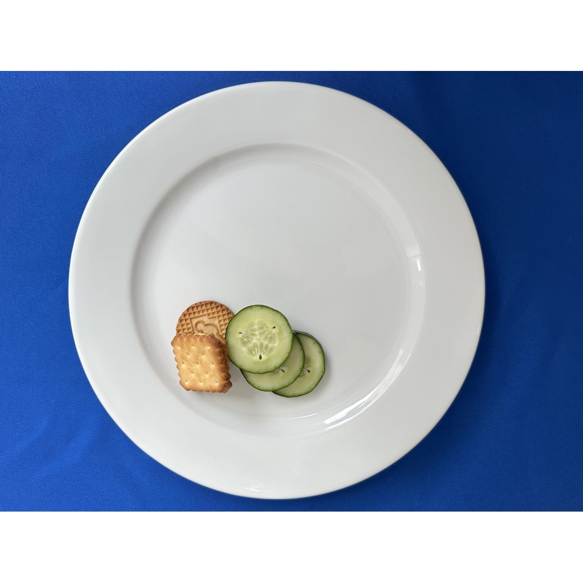 Πιάτο Φαγητού Ρηχό (Φ24) Πορσελάνινο λευκό χρώμα Oriana Ferelli Wide Rim XG004HW024