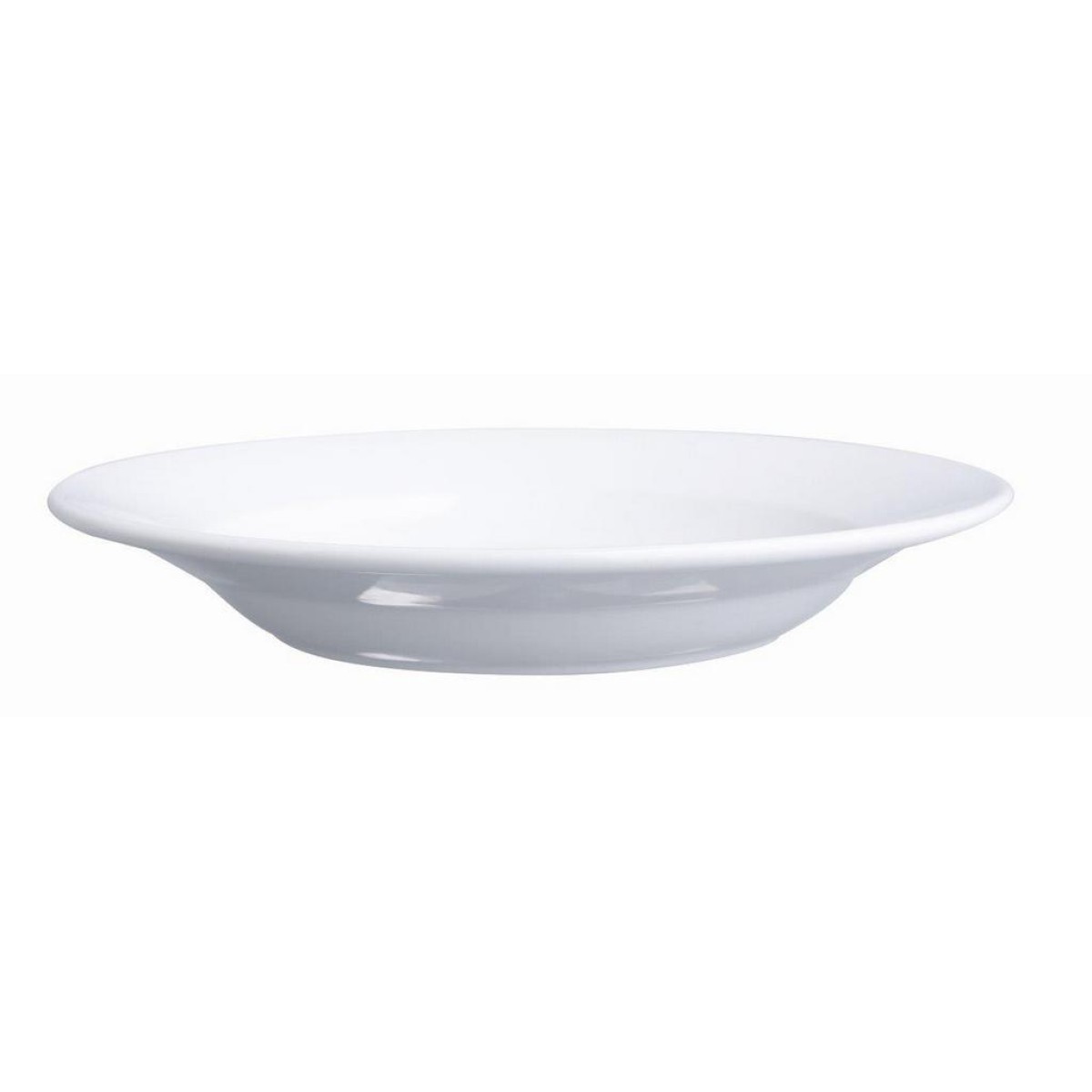 Πιάτο Φαγητού Βαθύ (Φ23.4) Πορσελάνινο λευκό χρώμα Oriana Ferelli Wide Rim XG011HW023