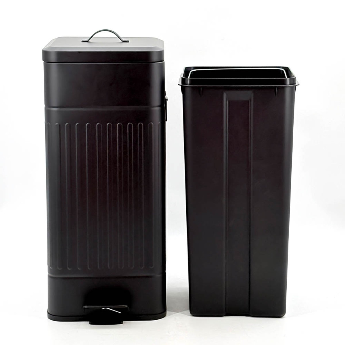 Antique Black Κάδος Απορριμμάτων 30Lt Ανοξείδωτος Soft Close