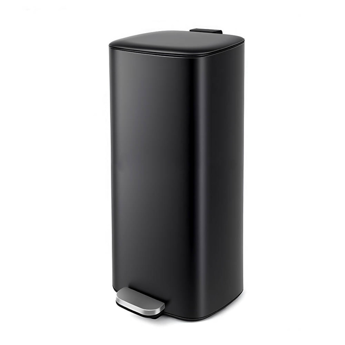 Square Black Κάδος Απορριμμάτων 30Lt Ανοξείδωτος Soft Close
