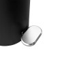 Sidirela Oval Black Σετ Πεντάλ 5Lt + Πιγκάλ Σιλικόνης Μεταλλικό με Soft Close