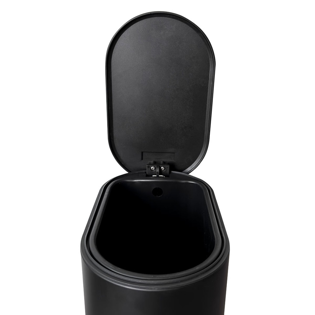 Sidirela Oval Black Σετ Πεντάλ 5Lt + Πιγκάλ Σιλικόνης Μεταλλικό με Soft Close