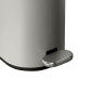 Sidirela Oval Taupe Σετ Πεντάλ 5Lt + Πιγκάλ Σιλικόνης Μεταλλικό με Soft Close