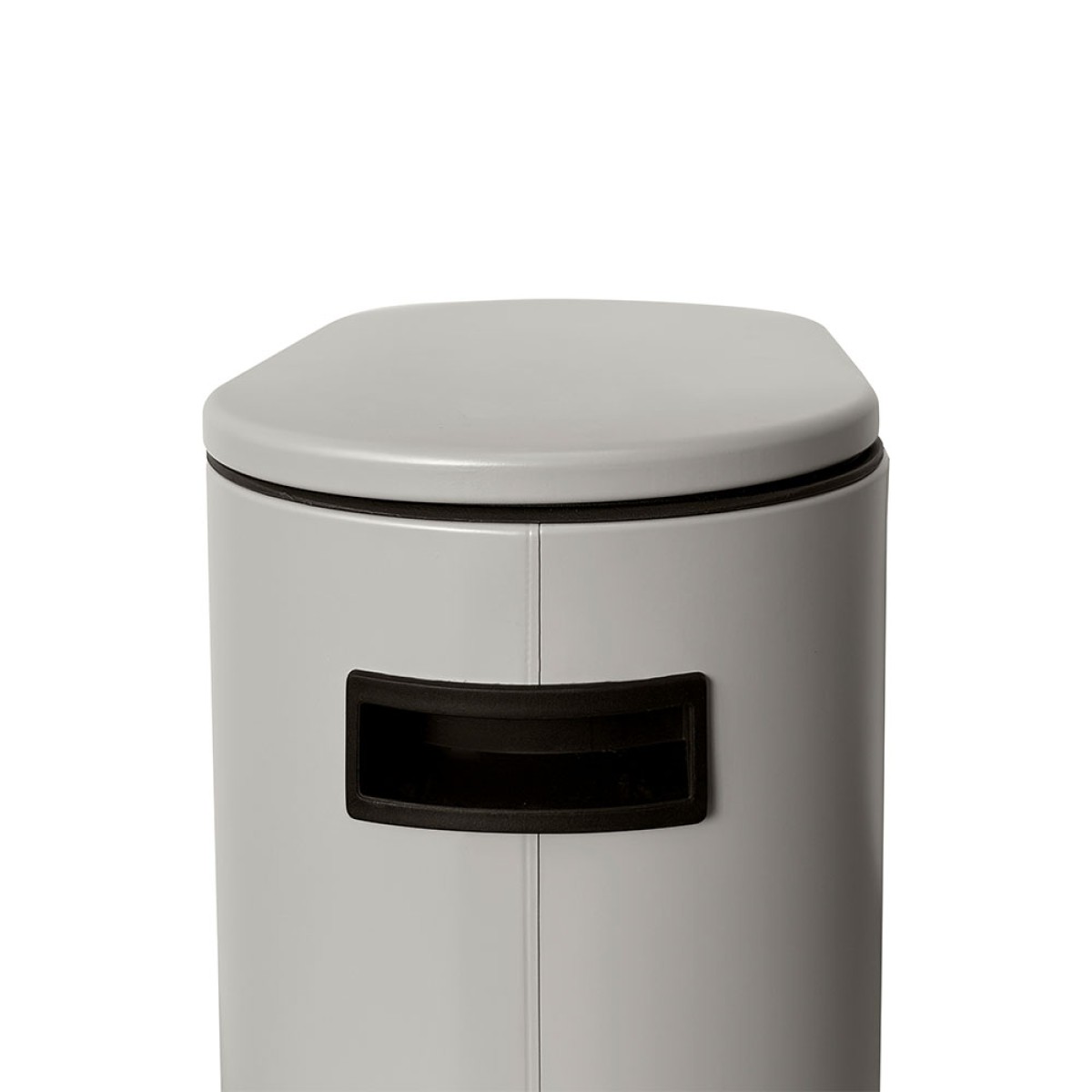 Sidirela Oval Taupe Σετ Πεντάλ 5Lt + Πιγκάλ Σιλικόνης Μεταλλικό με Soft Close
