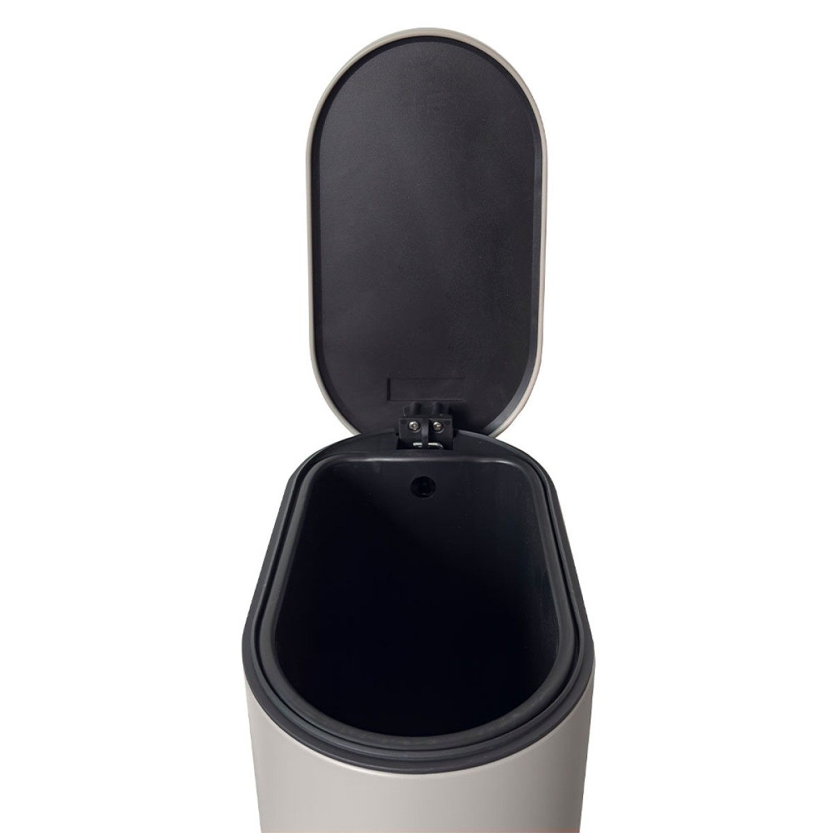 Sidirela Oval Taupe Σετ Πεντάλ 5Lt + Πιγκάλ Σιλικόνης Μεταλλικό με Soft Close