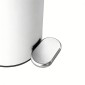Sidirela Oval White Σετ Πεντάλ 5Lt & Πιγκάλ Σιλικόνης Μεταλλικό με Soft Close