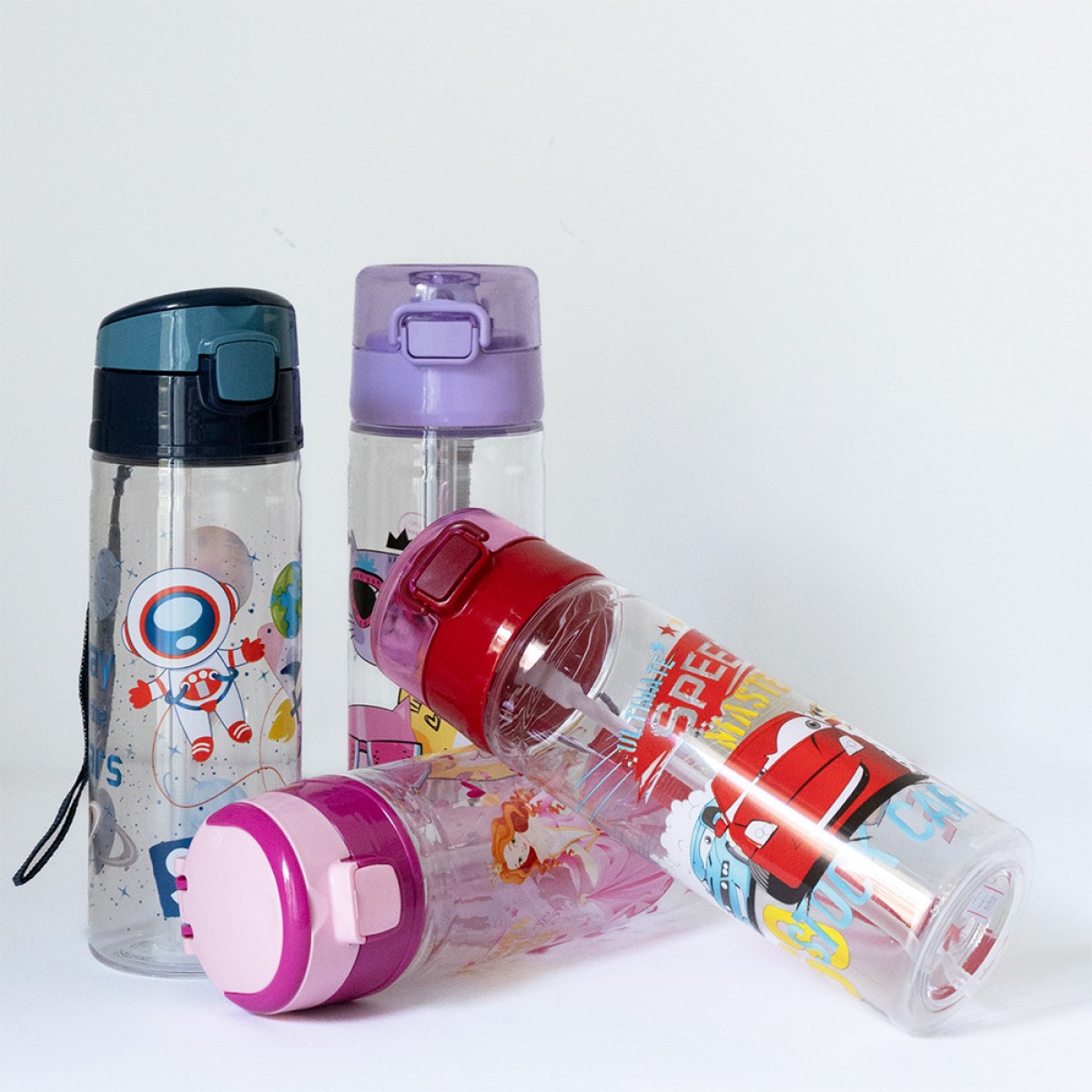 Παιδικό Παγούρι 500ml με Καλαμάκι Sidirela Meow E-0112-1