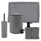 Ankor Grey Σετ Μπάνιου 6τμχ – Πεντάλ Soft Close, Πιγκάλ, Πατάκι, Dispenser, Ποτήρι Μπάνιου & Σαπουνοθήκη