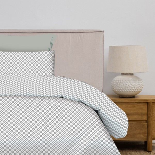 Living Premium Σετ 2 Σεντόνια Μονά (175x260) με 1 Μαξιλαροθήκη 100% Βαμβάκι - Ariel Grey