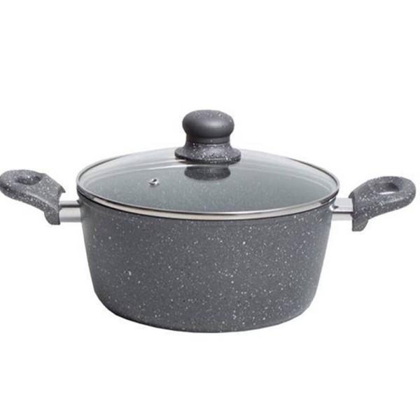 Sidirela Granite Κατσαρόλα Ν.28 (10lt) με Αντικολλητική Επίστρωση Γρανίτη