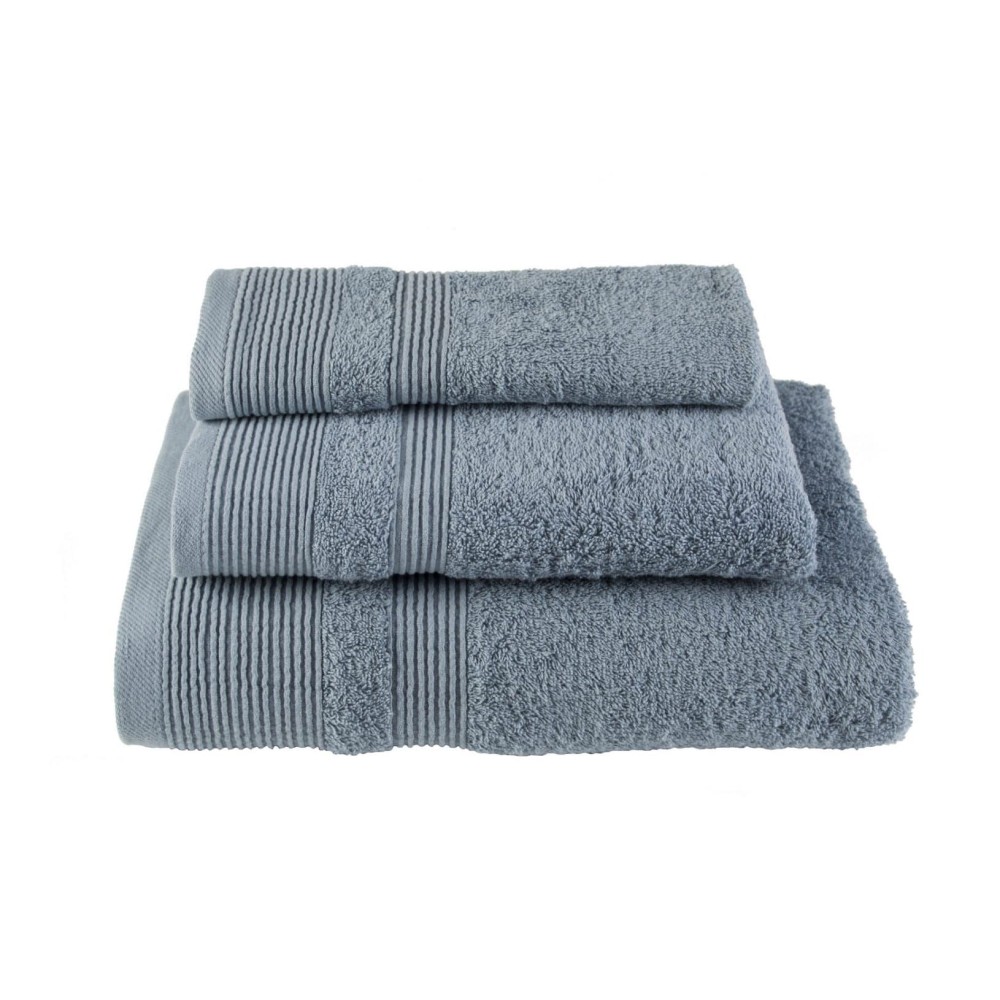 Πετσέτα Χεριών Ξενοδοχείου 600gsm (30x50) 100% Βαμβάκι Πεννιέ Μπλε Ραφ - AEGEAN