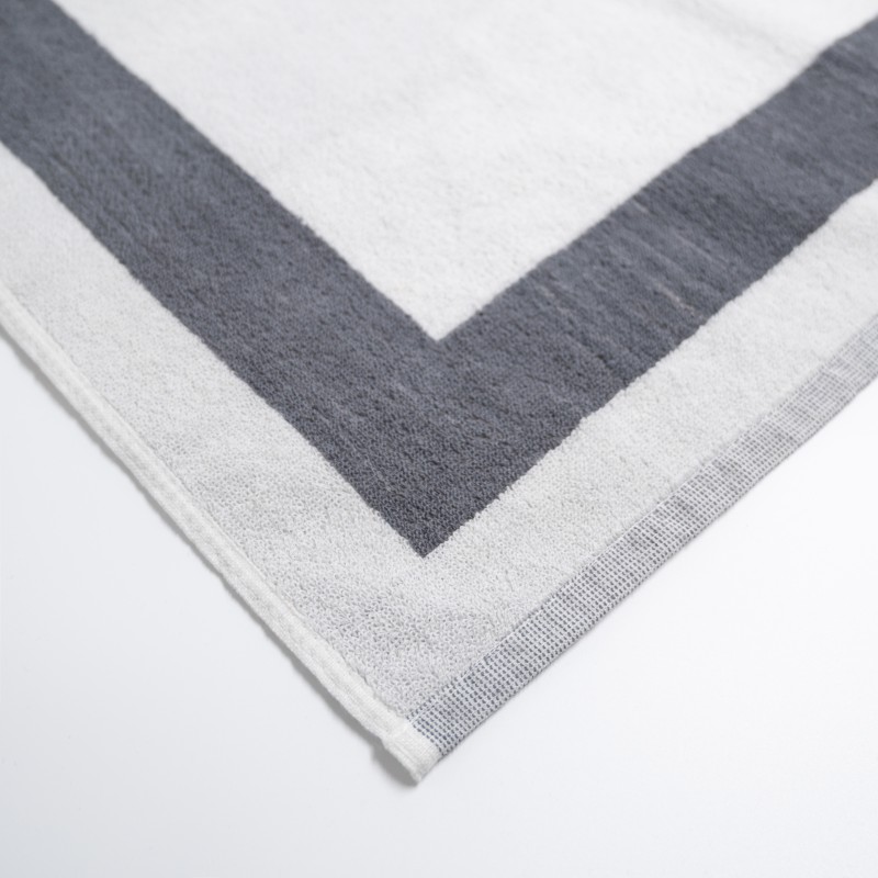 Πατάκι Μπάνιου Ξενοδοχείου Πίνακας Thassos 650gsm (50x75) 100% Βαμβάκι Γκρι