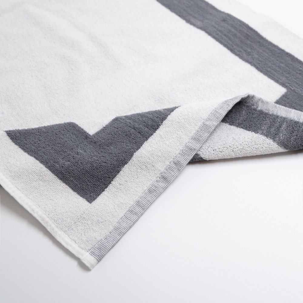 Σετ 12 Πατάκια Μπάνιου Ξενοδοχείου Πίνακας 650gsm (50x75) 100% Βαμβάκι Γκρι - THASSOS