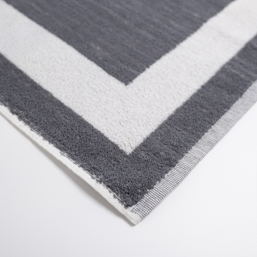 Πατάκι Μπάνιου Ξενοδοχείου Πίνακας Thassos 650gsm (50x75) 100% Βαμβάκι Γκρι