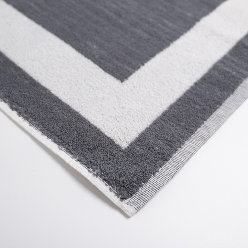 Πατάκι Μπάνιου Ξενοδοχείου Πίνακας Thassos 650gsm (50x75) 100% Βαμβάκι Γκρι