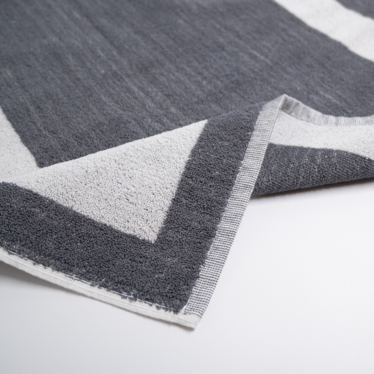 Σετ 12 Πατάκια Μπάνιου Ξενοδοχείου Πίνακας Thassos 650gsm (50x75) 100% Βαμβάκι Γκρι