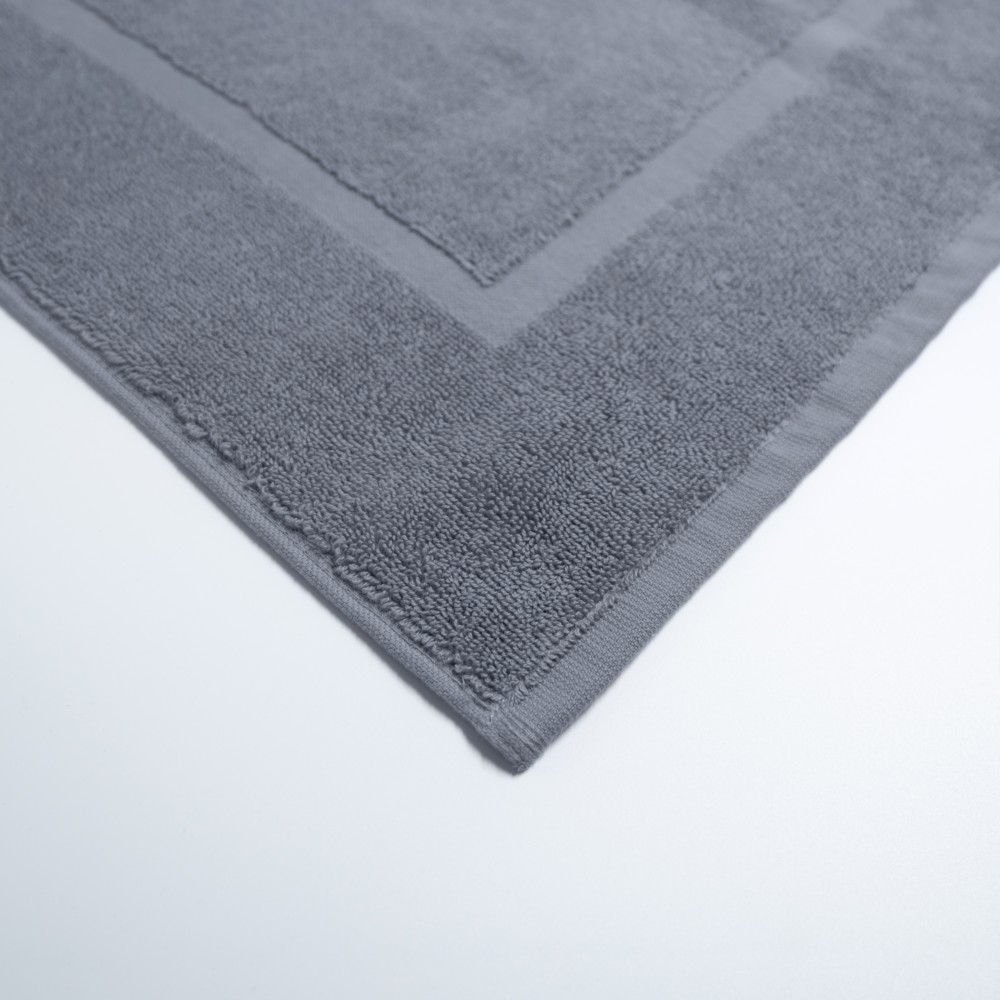 Πατάκι Μπάνιου Ξενοδοχείου Karpathos 650gsm 100% Βαμβάκι (50x70) Γκρι Ανοιχτό