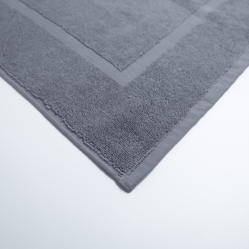 Πατάκι Μπάνιου Ξενοδοχείου Karpathos 650gsm 100% Βαμβάκι (50x70) Γκρι Ανοιχτό