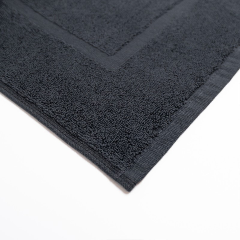 Πατάκι Μπάνιου Ξενοδοχείου Karpathos 650gsm 100% Βαμβάκι (50x70) Μαύρο