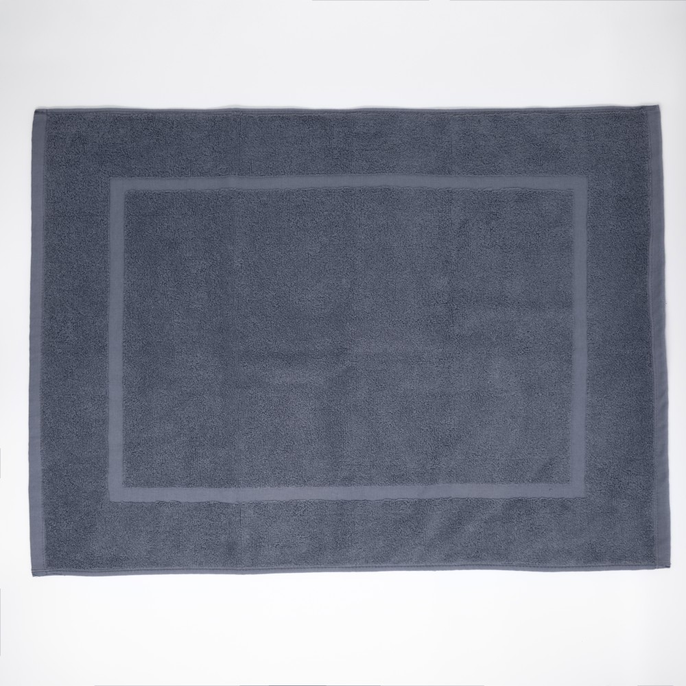 Πατάκι Μπάνιου Ξενοδοχείου Karpathos 650gsm 100% Βαμβάκι (50x70) Γκρι