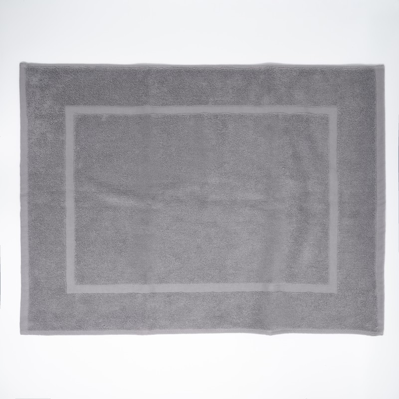 Πατάκι Μπάνιου Ξενοδοχείου Karpathos 650gsm 100% Βαμβάκι (50x70) Γκρι Ανοιχτό