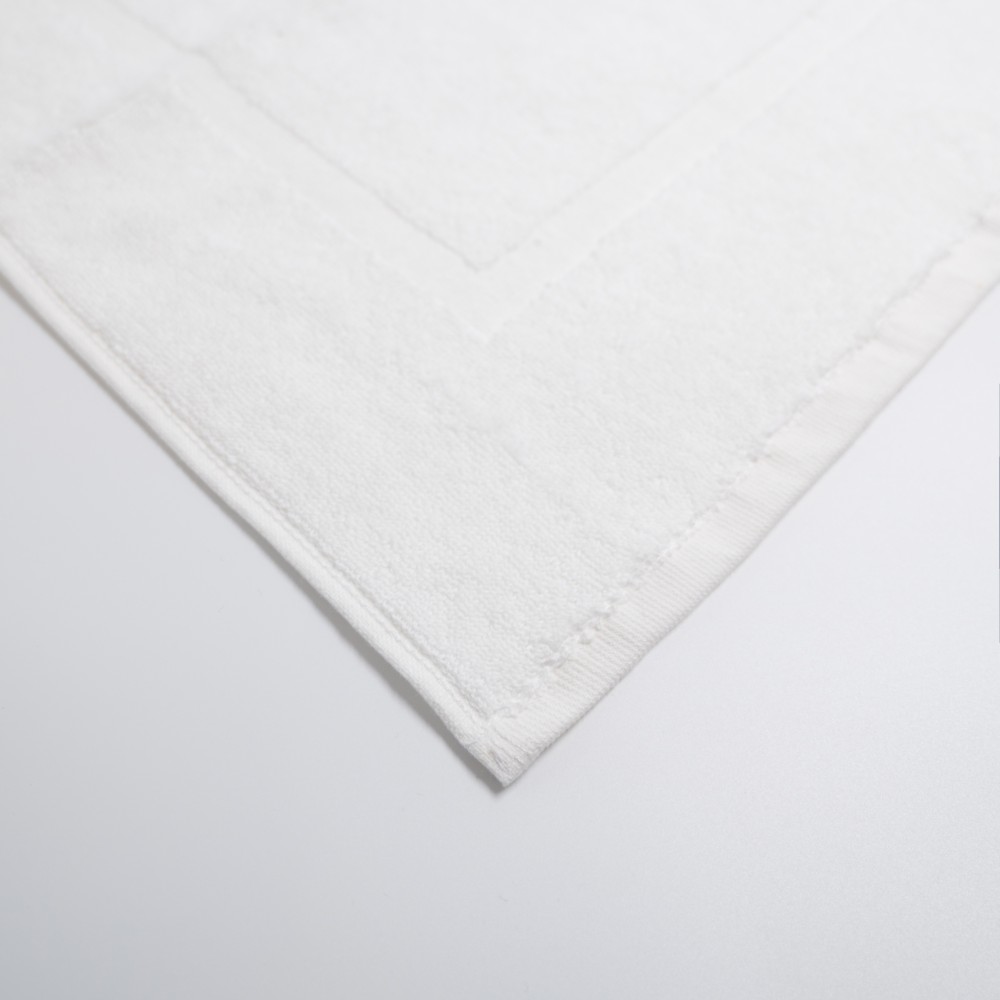 Πατάκι Μπάνιου Ξενοδοχείου Karpathos 650gsm 100% Βαμβάκι (50x70) Λευκό