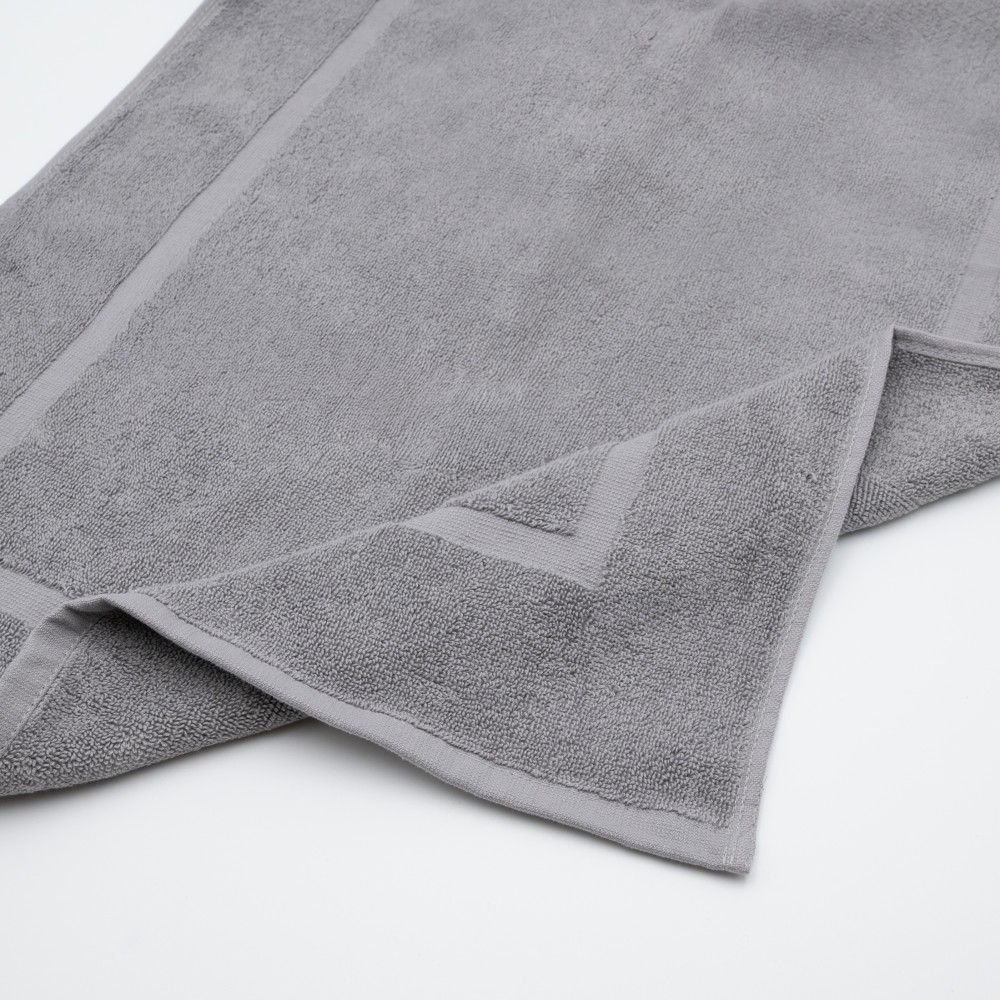 Πατάκι Μπάνιου Ξενοδοχείου 700gsm 100% Βαμβάκι (50x70) Γκρι Ανοιχτό - KARPATHOS