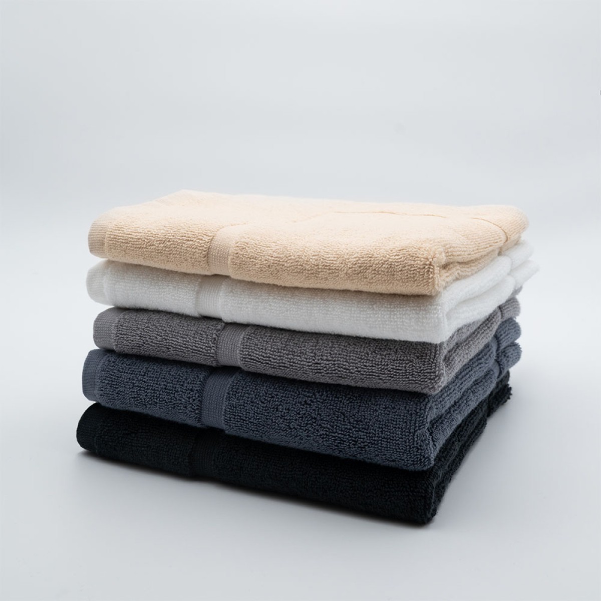 Πατάκι Μπάνιου Ξενοδοχείου 700gsm 100% Βαμβάκι (50x70) Μαύρο - KARPATHOS