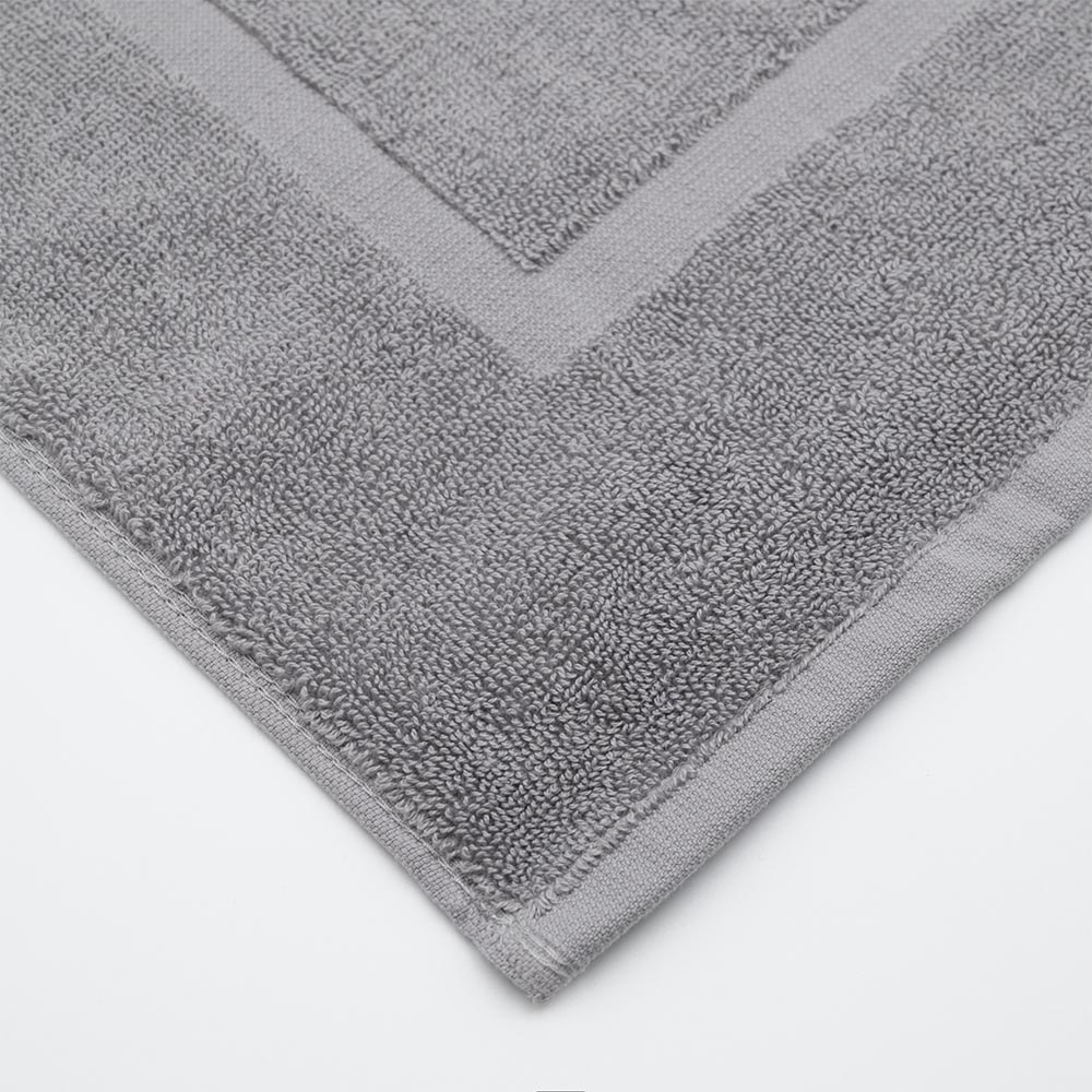 Πατάκι Μπάνιου Ξενοδοχείου 700gsm 100% Βαμβάκι (50x70) Γκρι Ανοιχτό - KARPATHOS