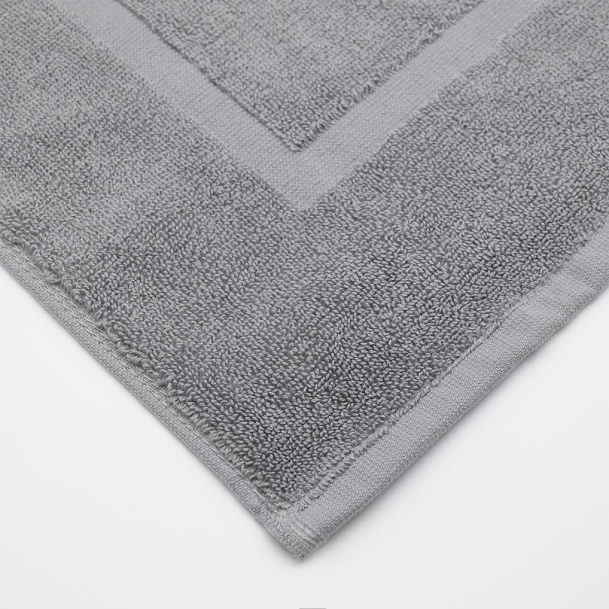 Πατάκι Μπάνιου Ξενοδοχείου 700gsm 100% Βαμβάκι (50x70) Γκρι Ανοιχτό - KARPATHOS