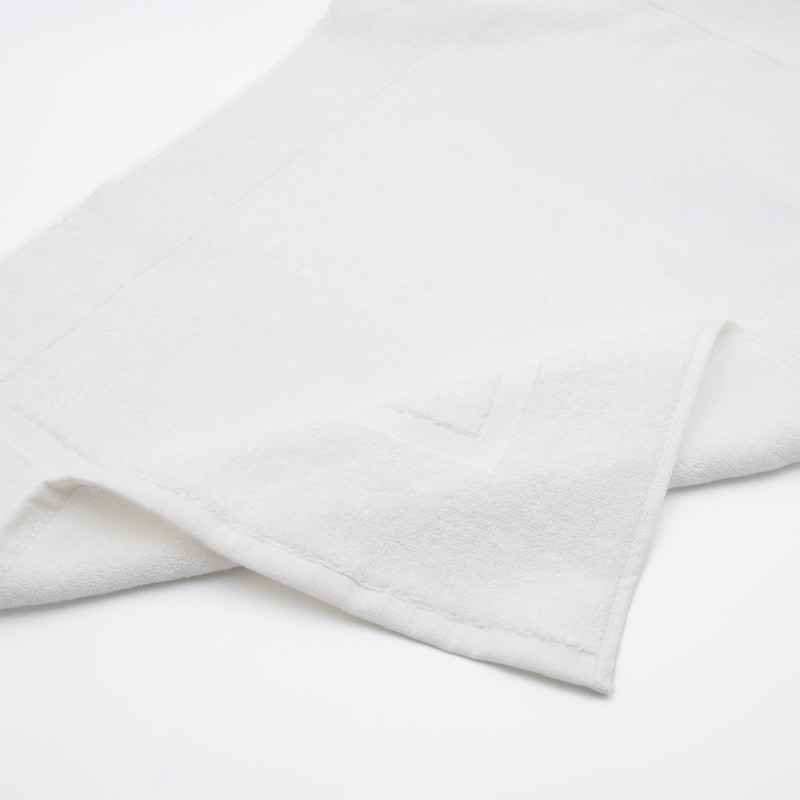 Σετ 12 Πατάκια Μπάνιου Ξενοδοχείου 700gsm 100% Βαμβάκι (50x70) Λευκό - KARPATHOS