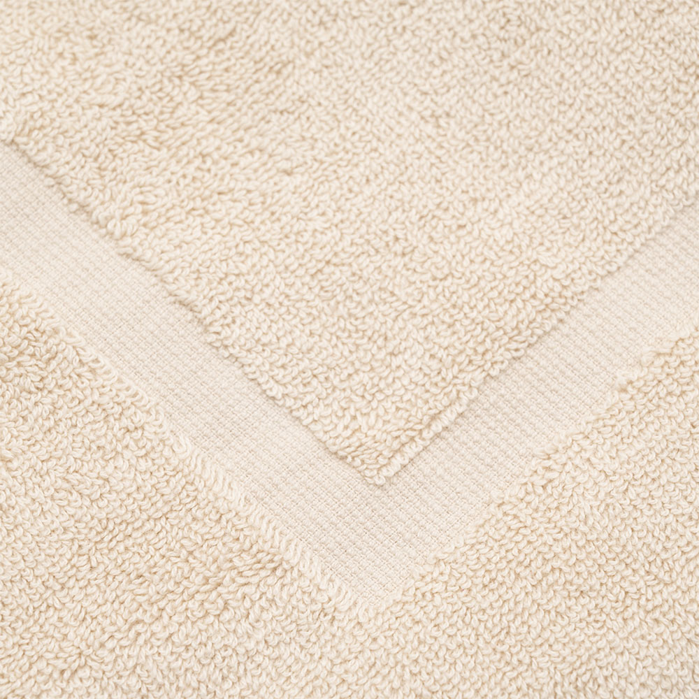 Σετ 12 Πατάκια Μπάνιου Ξενοδοχείου 700gsm 100% Βαμβάκι (50x70) Μπεζ - KARPATHOS