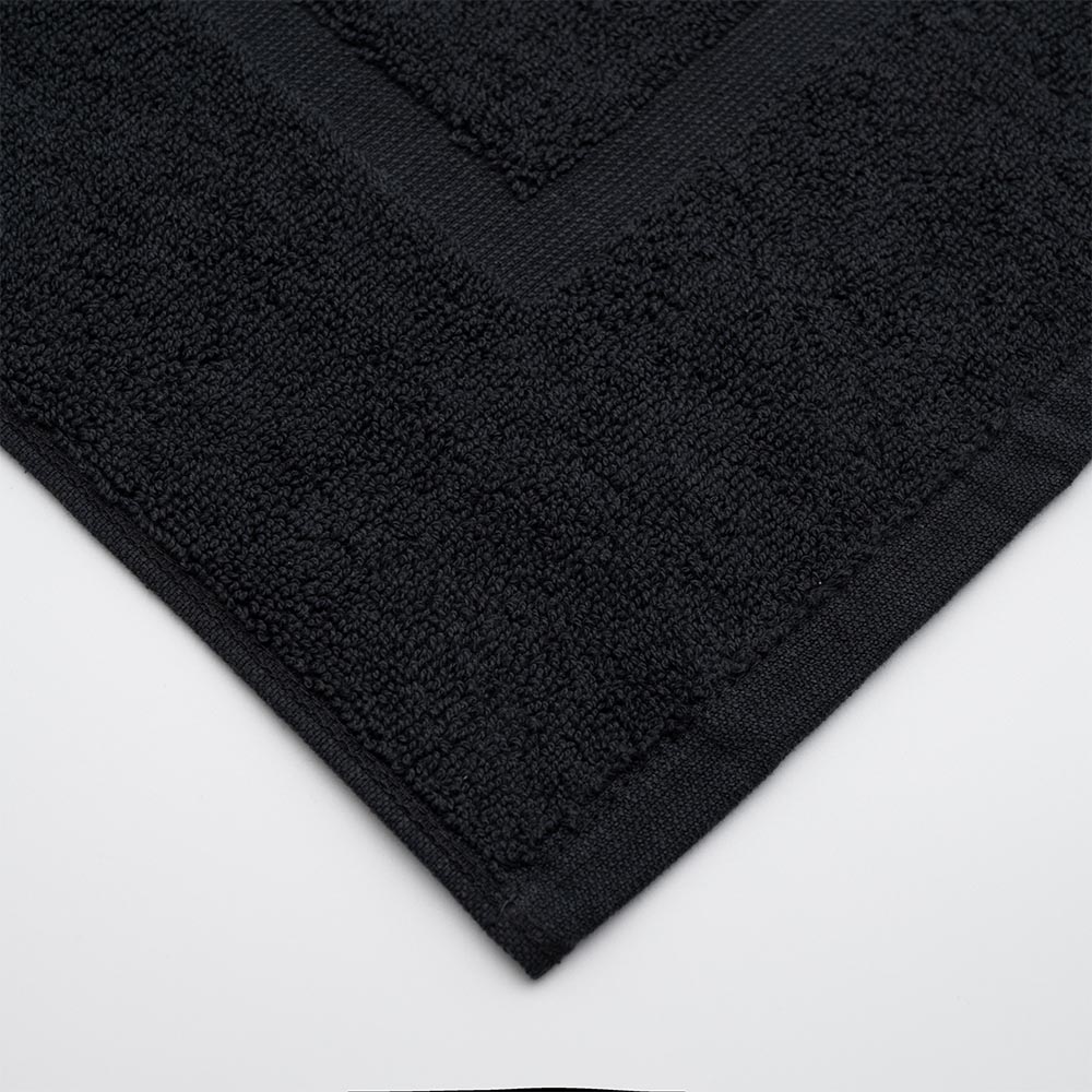 Πατάκι Μπάνιου Ξενοδοχείου 700gsm 100% Βαμβάκι (50x70) Μαύρο - KARPATHOS