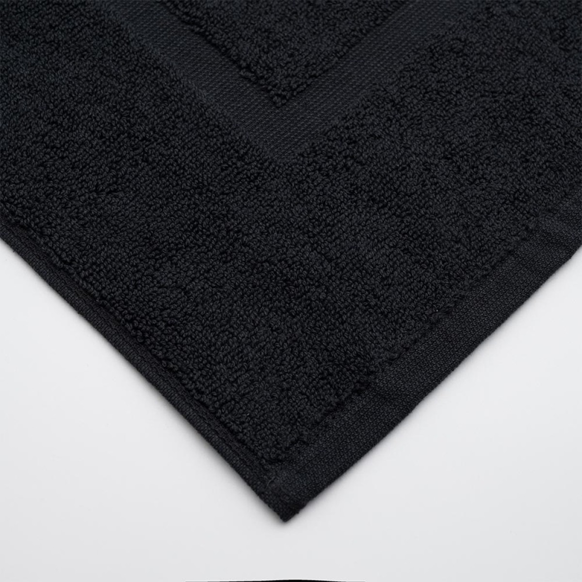 Σετ 12 Πατάκια Μπάνιου Ξενοδοχείου 700gsm 100% Βαμβάκι (50x70) Μαύρο - KARPATHOS