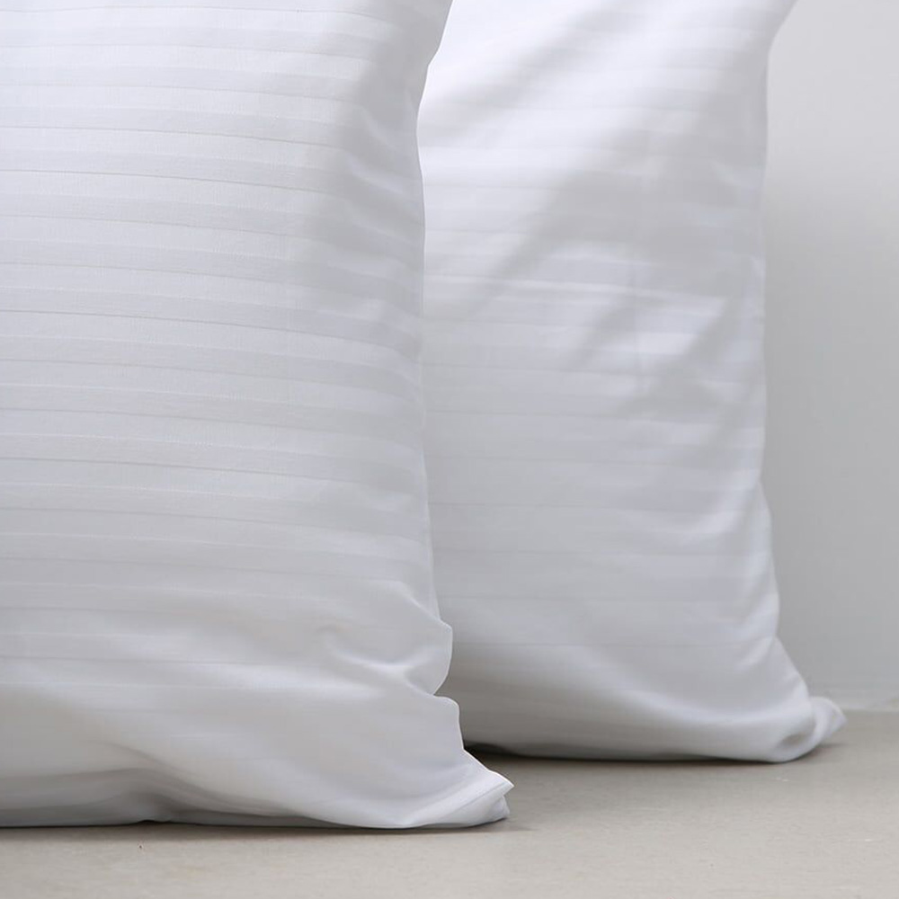 Premium Βαμβακοσατέν Σετ 2 Μαξιλαροθήκες Ξενοδοχείου Σατέν Ρίγα (52x72) 240 Κλωστές - SIFNOS