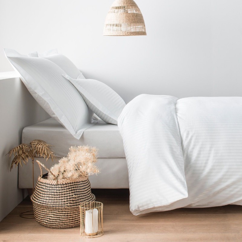 Παπλωματοθήκη Ξενοδοχείου Σατέν Ρίγα (220x240) 80% Βαμβάκι 20% Polyester 220 Κλωστές - SYROS